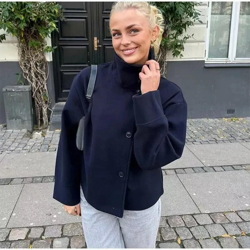 Doppelreihiger Kurzmantel Damen
