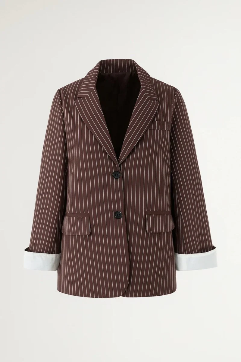 Blazer Damen Nadelstreifen Casual