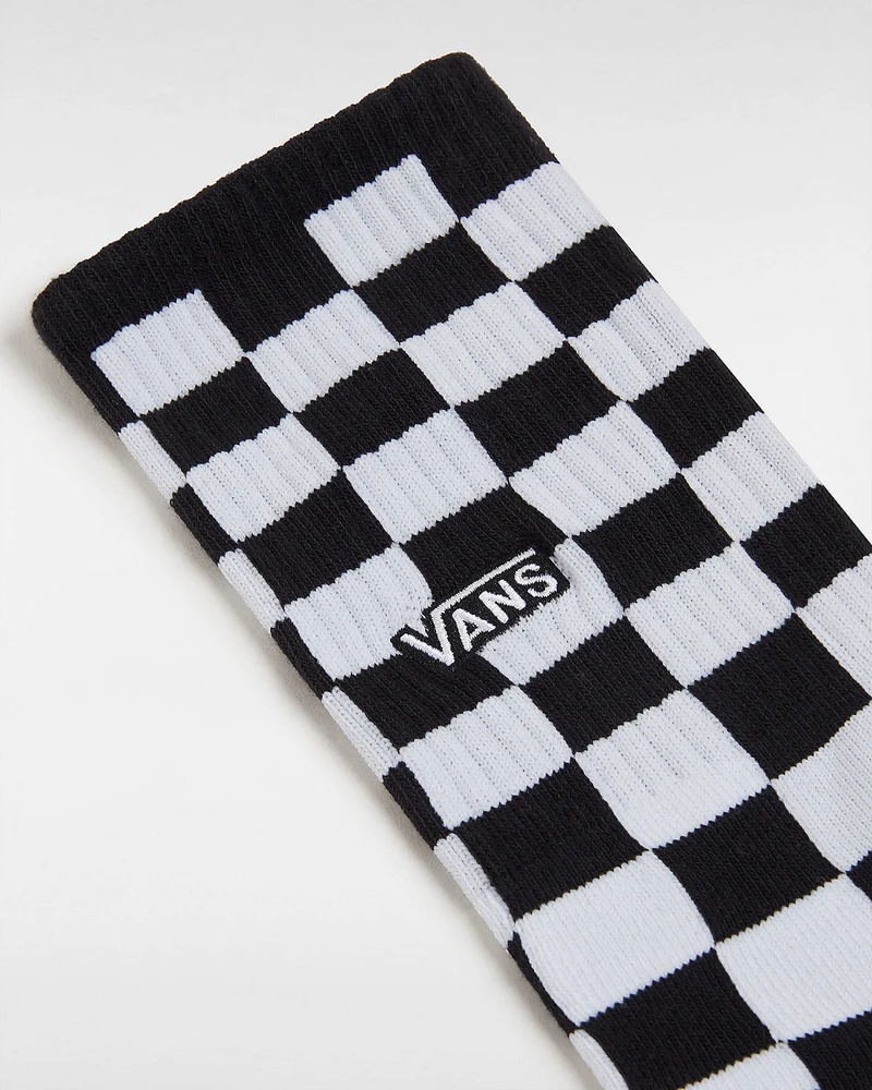 VANS Herren-Checkerboard-Crew-Socken (1 Paar) – Schwarz/Weiß