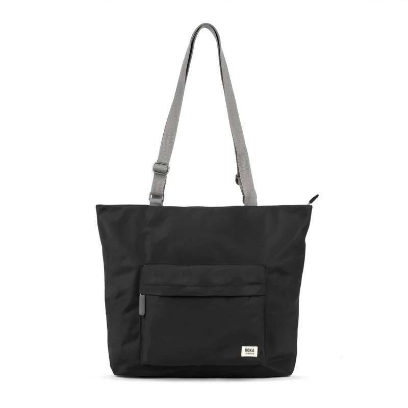 ROKA Trafalgar B Schwarze Tasche aus recyceltem Nylon