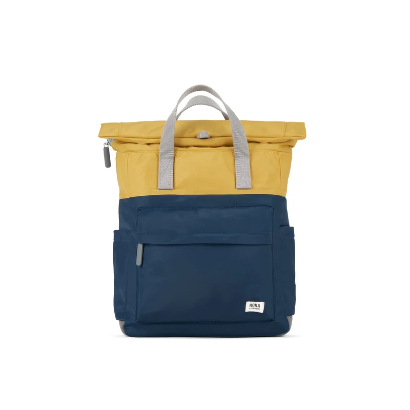 ROKA Kreativer Abfall Canfield B Midnight / Mustard Medium Recycled Nylon Bag