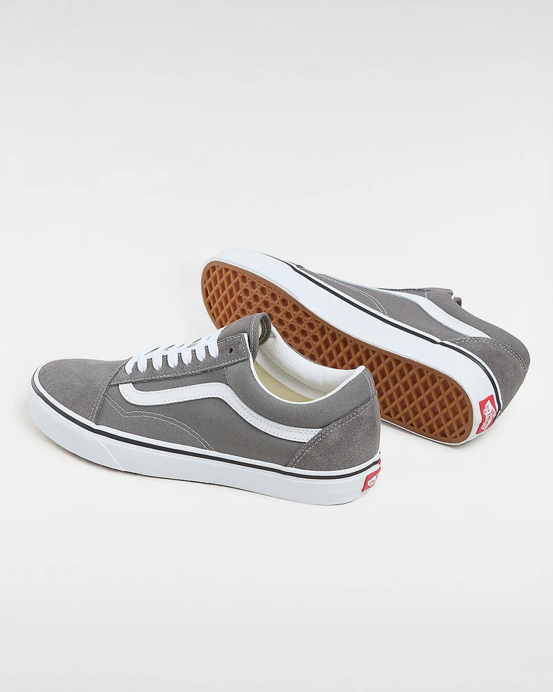 VANS Unisex-Sneaker Old Skool – Zinn/True White