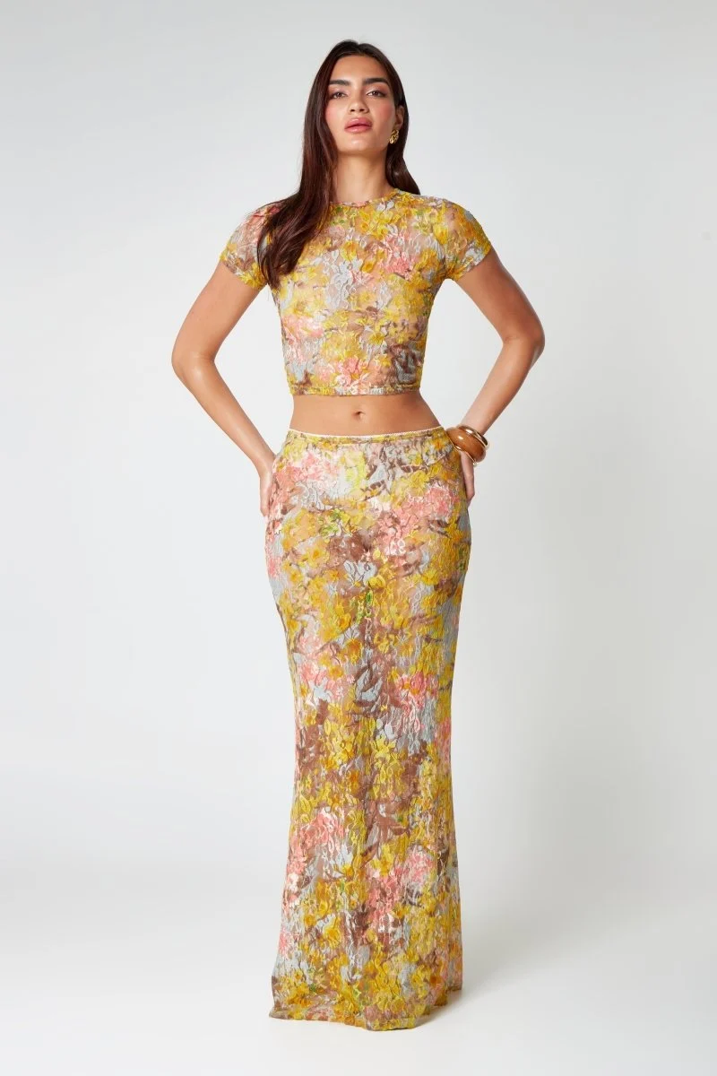 Zweiteiler Set Top Rock Floral