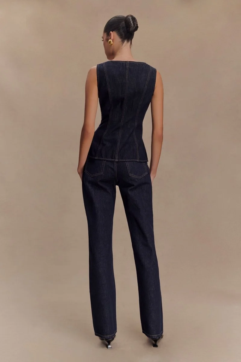 Elegantes Zweiteiler Set Weste Hose