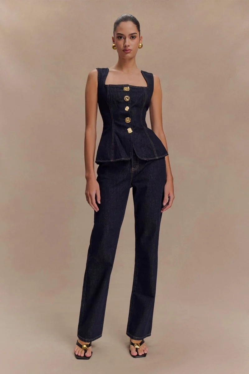 Elegantes Zweiteiler Set Weste Hose