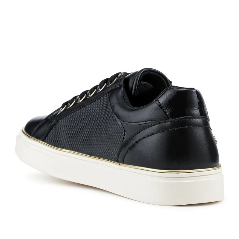 Wide Fit Zip & Lace Trainers With Grip Sole - WOIL42005 / 328 226 - Black