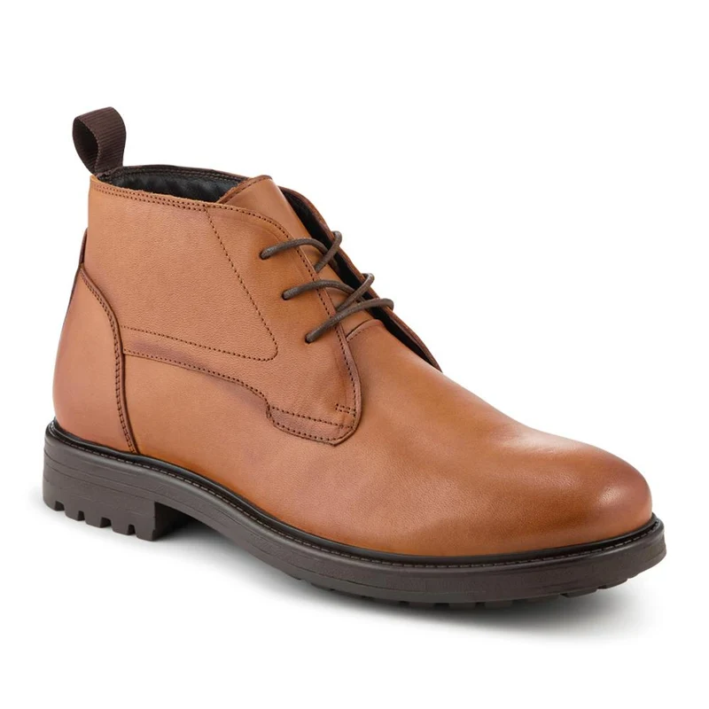Smart Premium Leather Chukka Boots - JFOOT42027 / 328 338 - Tan