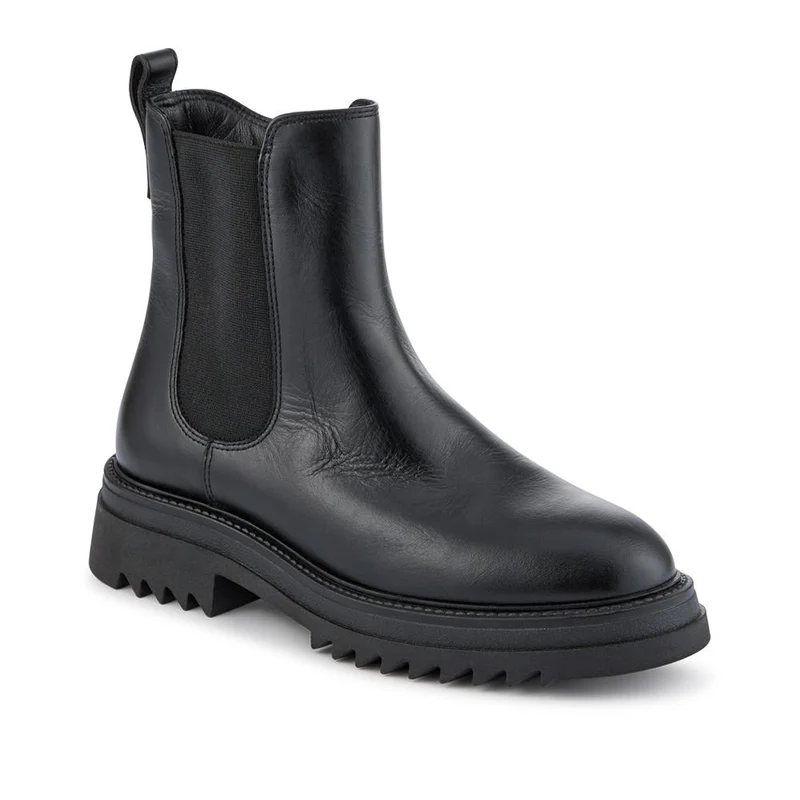 Chunky Leather Chelsea Boots - BELFBFOO42003 / 328 090 - Black