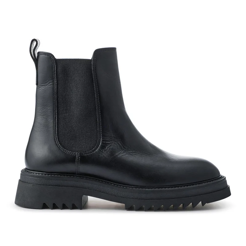 Chunky Leather Chelsea Boots - BELFBFOO42003 / 328 090 - Black
