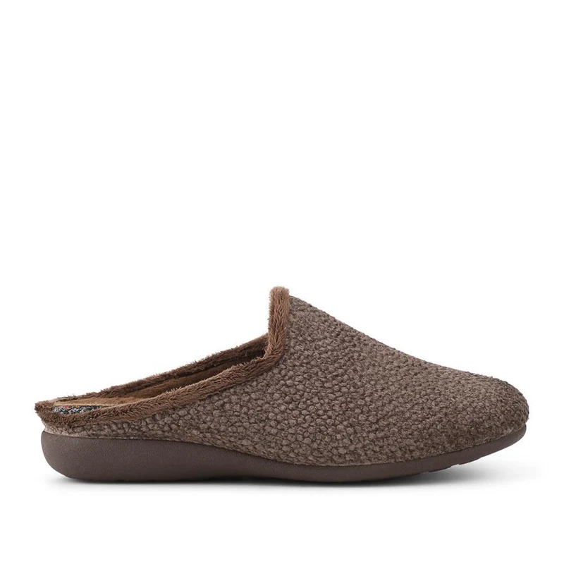 Soft Cushioning Mule Slippers With Grip Sole - BONAD42002 / 328 236 - Brown