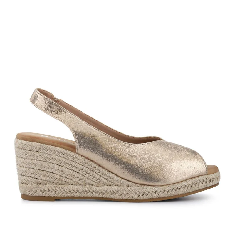Slip-On Espadrilles - HUANG39005 / 324 902 - Gold