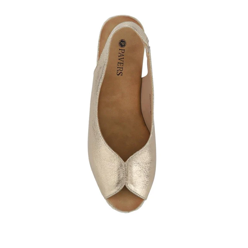 Slip-On Espadrilles - HUANG39005 / 324 902 - Gold