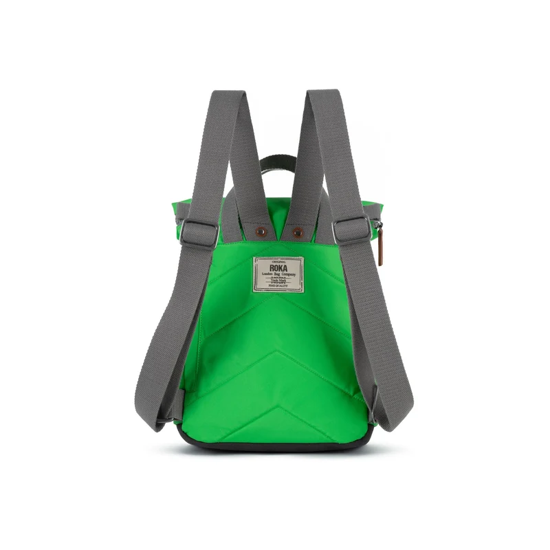ROKA Canfield B Kelly Green Kleine Tasche aus recyceltem Nylon