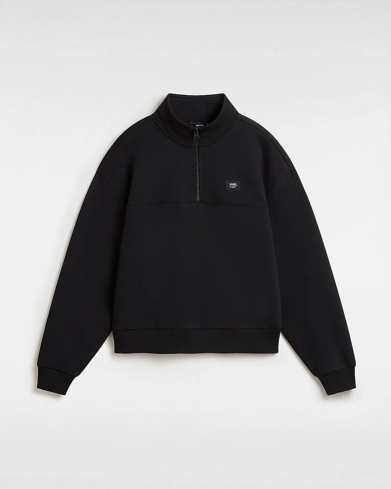 VANS Damen Leighton Mock Neck Fleece – Schwarz