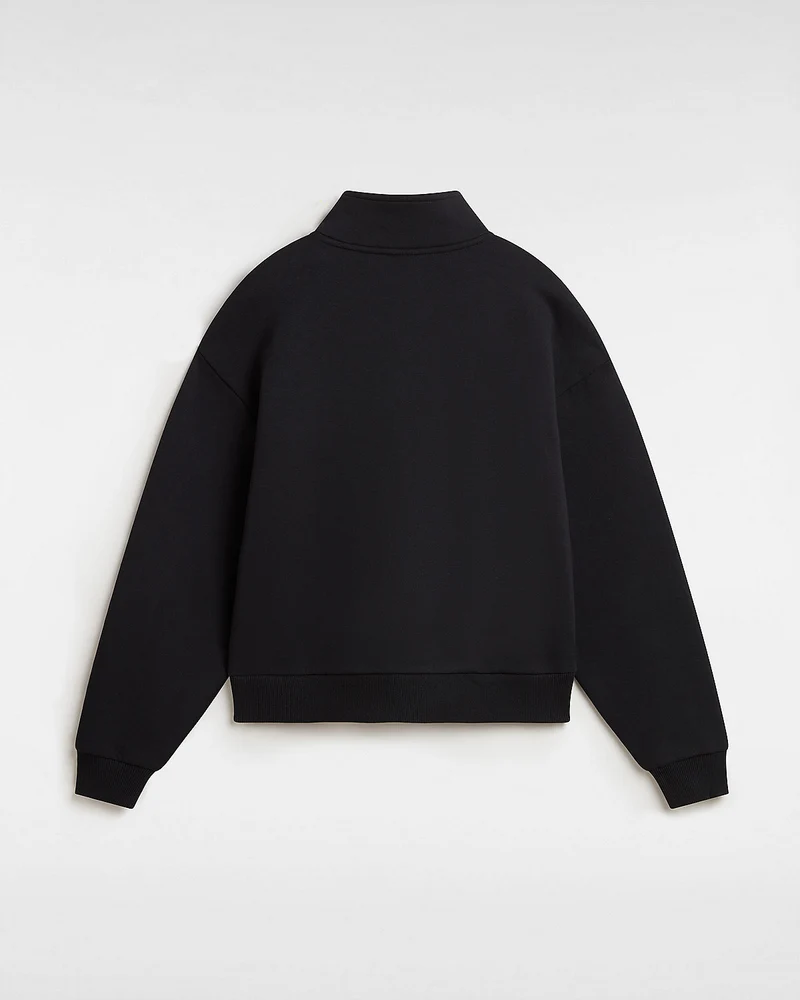 VANS Damen Leighton Mock Neck Fleece – Schwarz