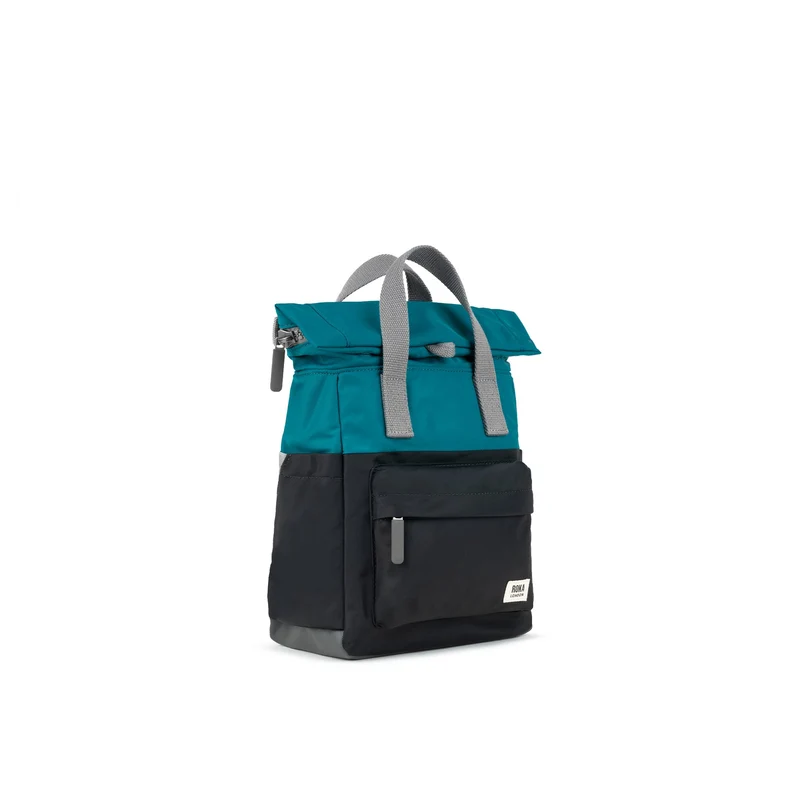 ROKA Kreativer Abfall Canfield B Marine/Schwarze kleine Tasche aus recyceltem Nylon