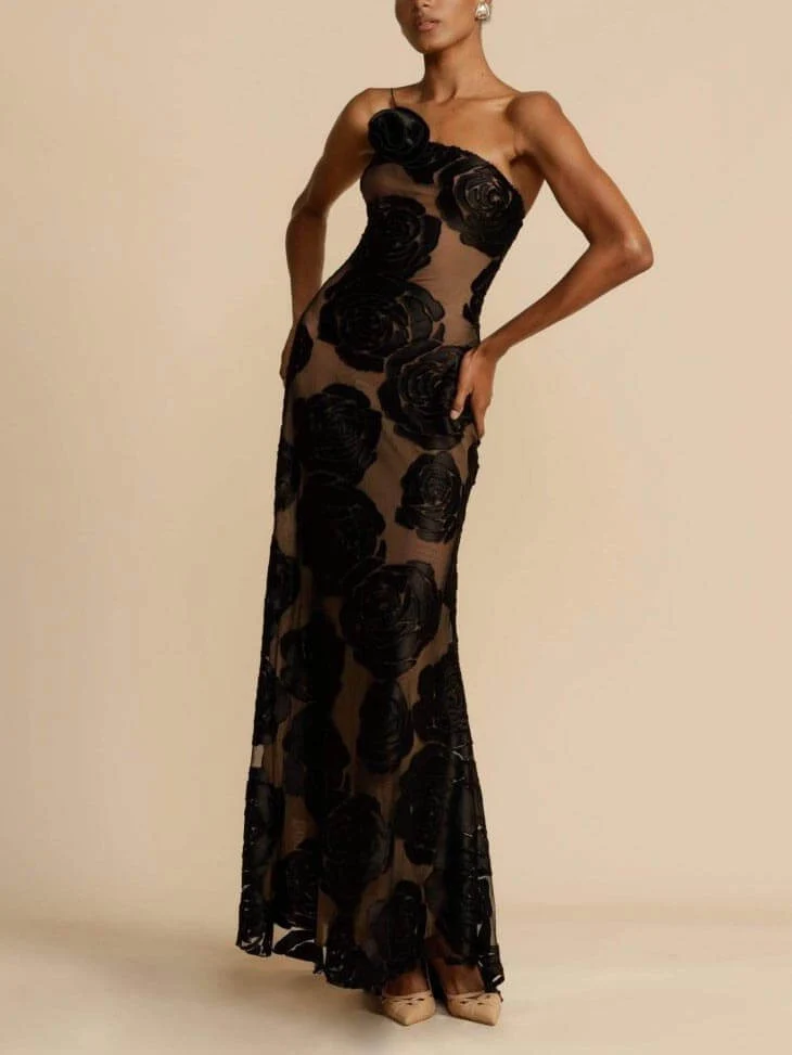 Langes Damenkleid Hochzeitsgast