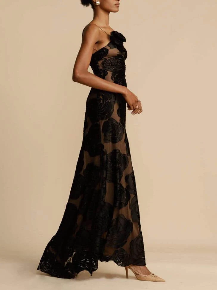 Langes Damenkleid Hochzeitsgast