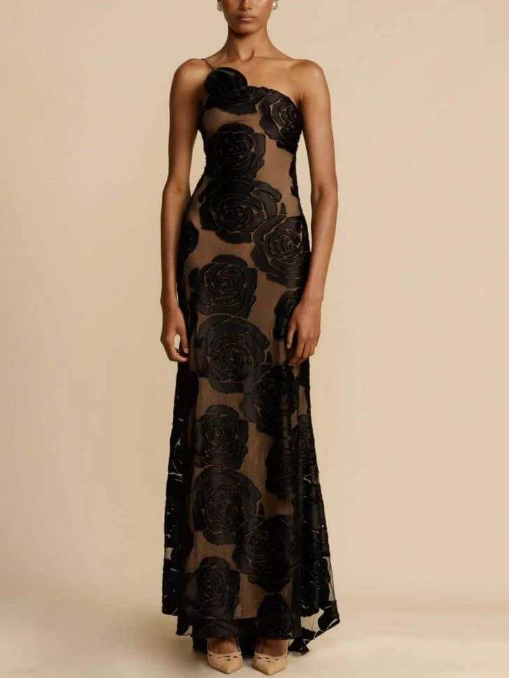 Langes Damenkleid Hochzeitsgast