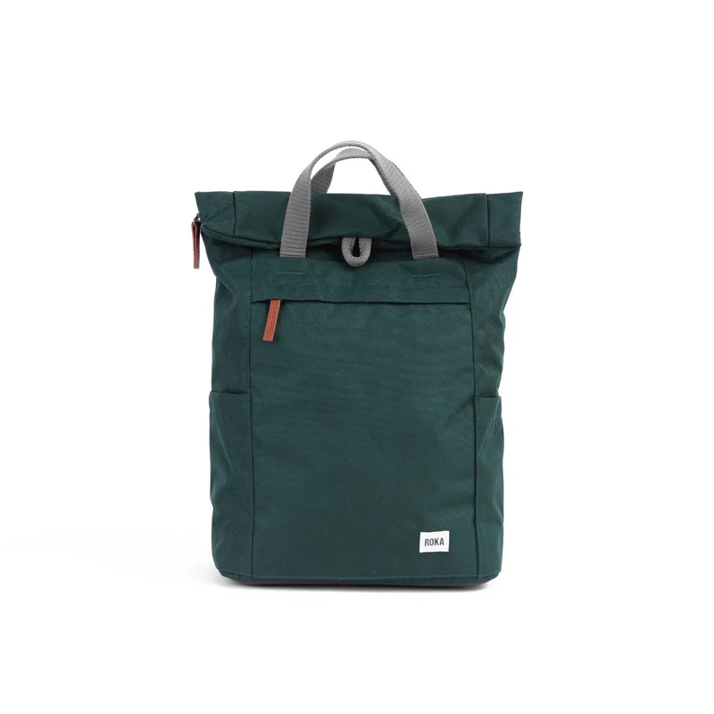 ROKA Finchley Eine mittelgroße Tasche aus recyceltem Canvas von Forest
