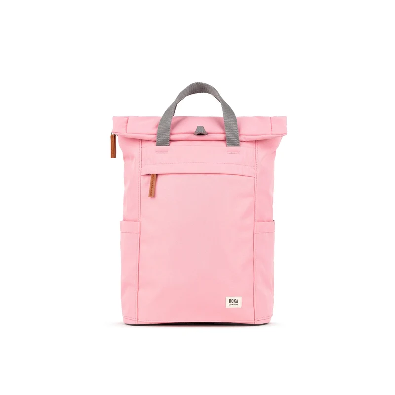ROKA Finchley Eine mittelgroße Tasche aus recyceltem Canvas mit Rosenmuster