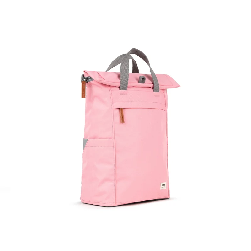 ROKA Finchley Eine mittelgroße Tasche aus recyceltem Canvas mit Rosenmuster