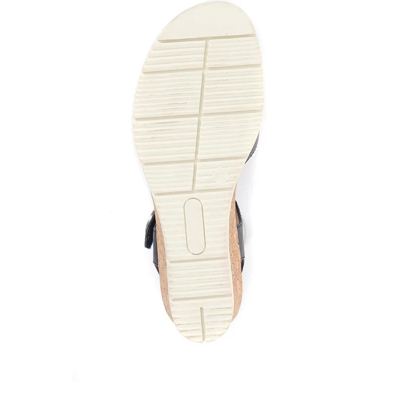 Adjustable Wedge Sandals - WBINS35160 / 321 805 - Navy