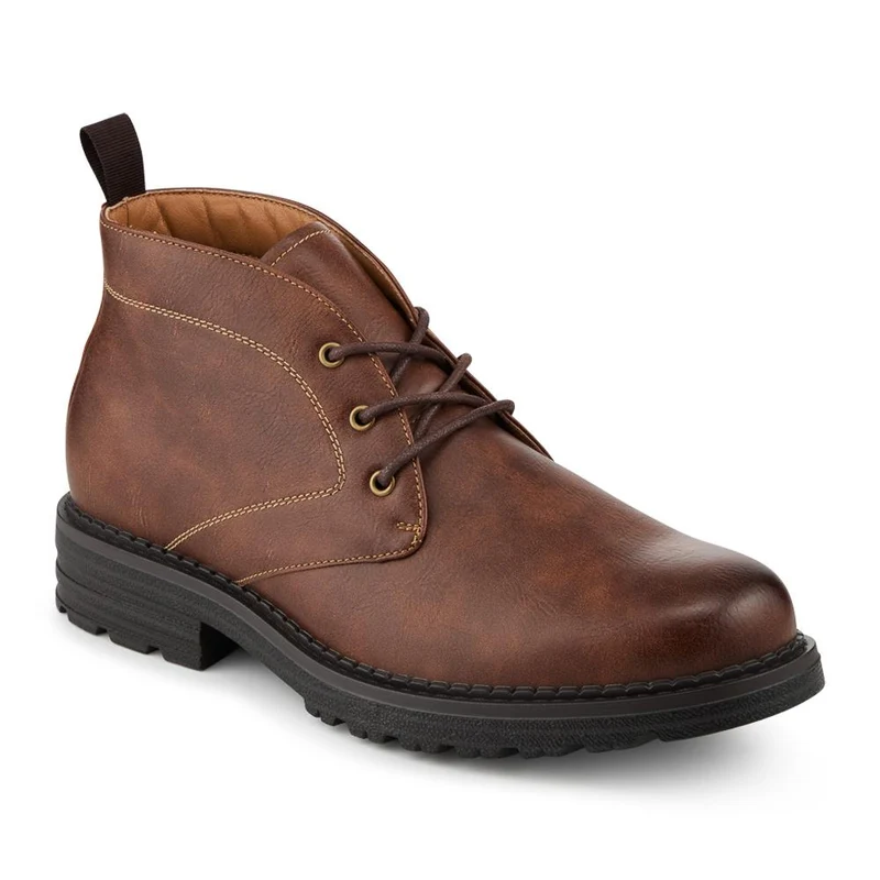 Lace Up Casual Block Heel Chukka Boots - XINGH42005 / 328 164