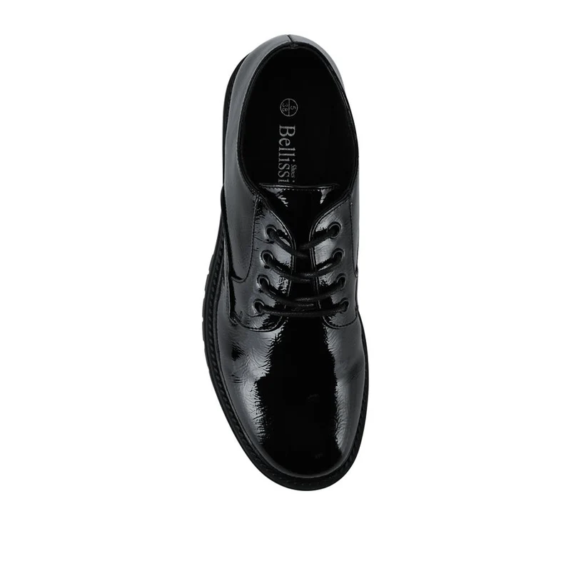 Lace-Up Smart Shoes - BELWBINS42052 / 327 916 - Black Patent