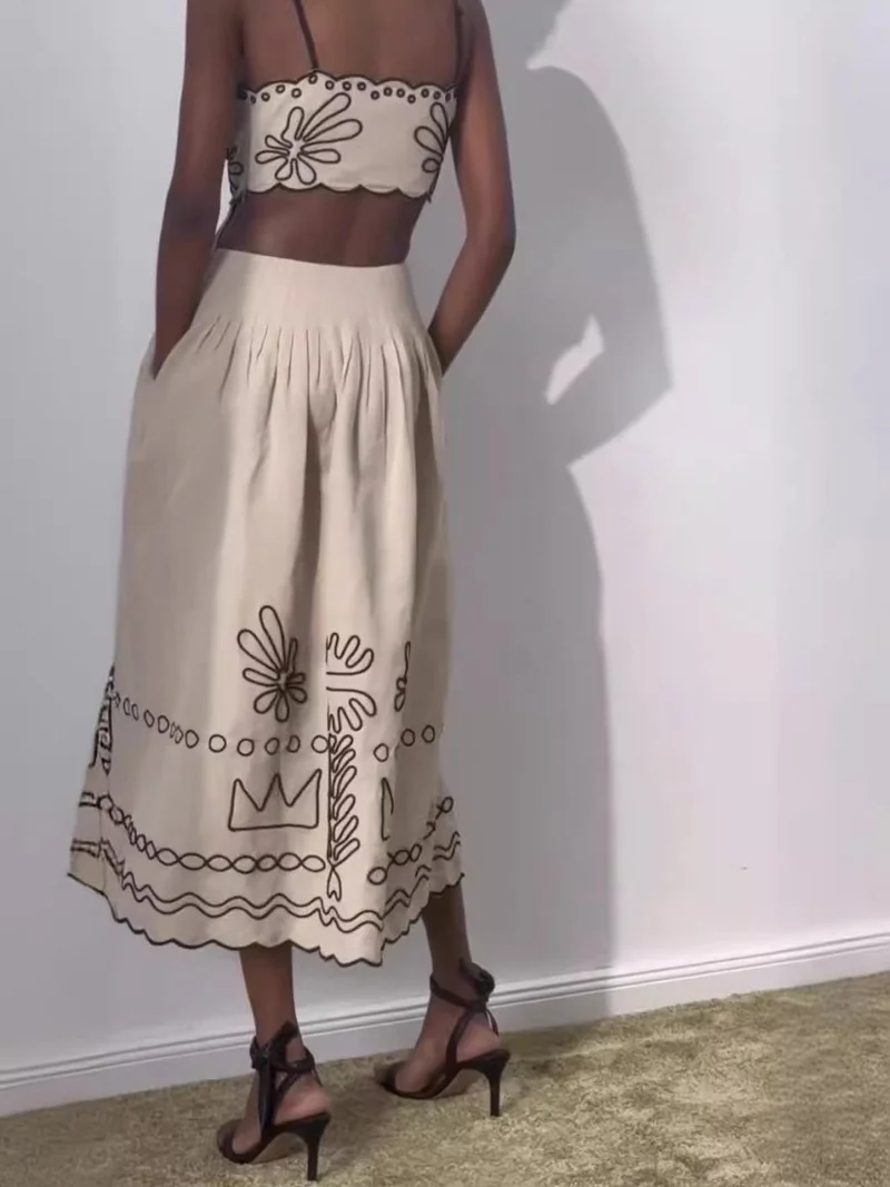 Elegantes Maxi Kleid mit Spaghetti Trägern