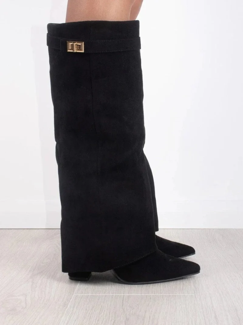 Overknee Stiefel Slouchy Damen