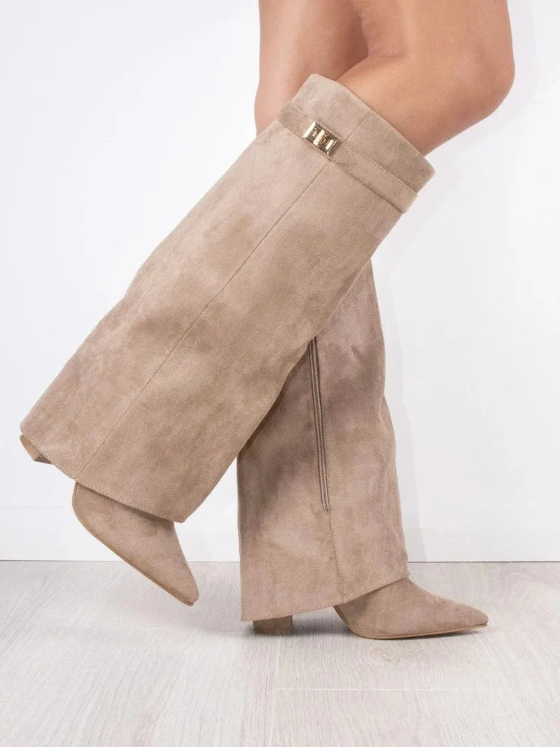 Overknee Stiefel Slouchy Damen