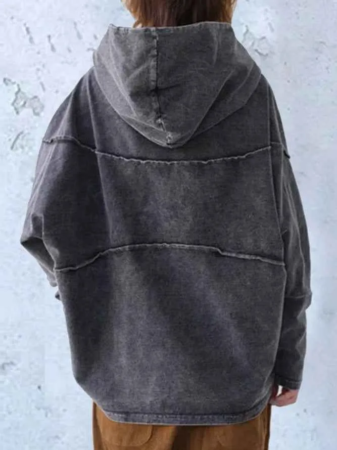 Washed-Look Hoodie