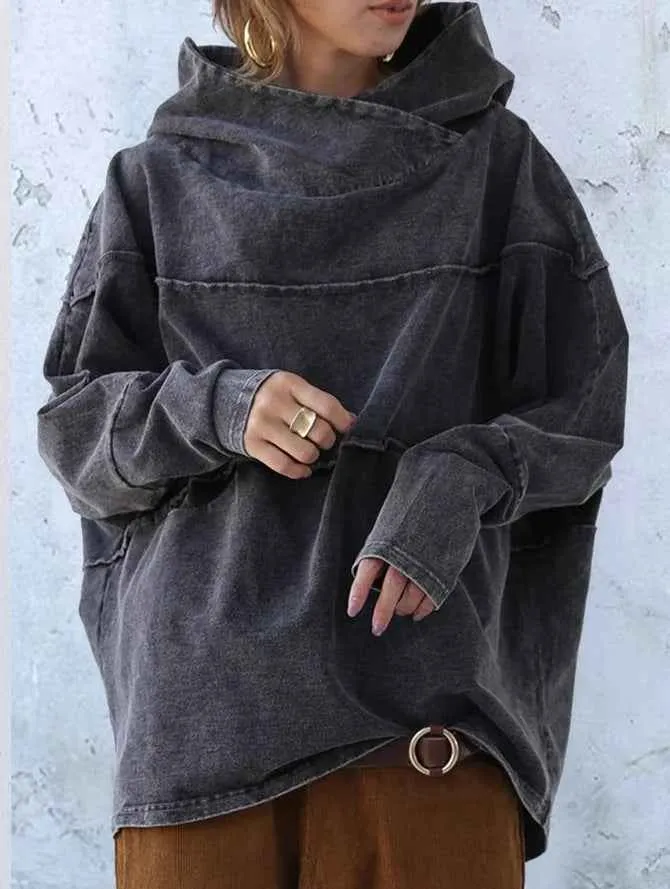 Washed-Look Hoodie