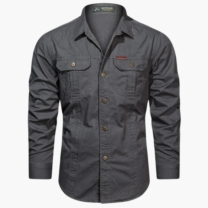 Freizeithemd Herren Langarm Casual