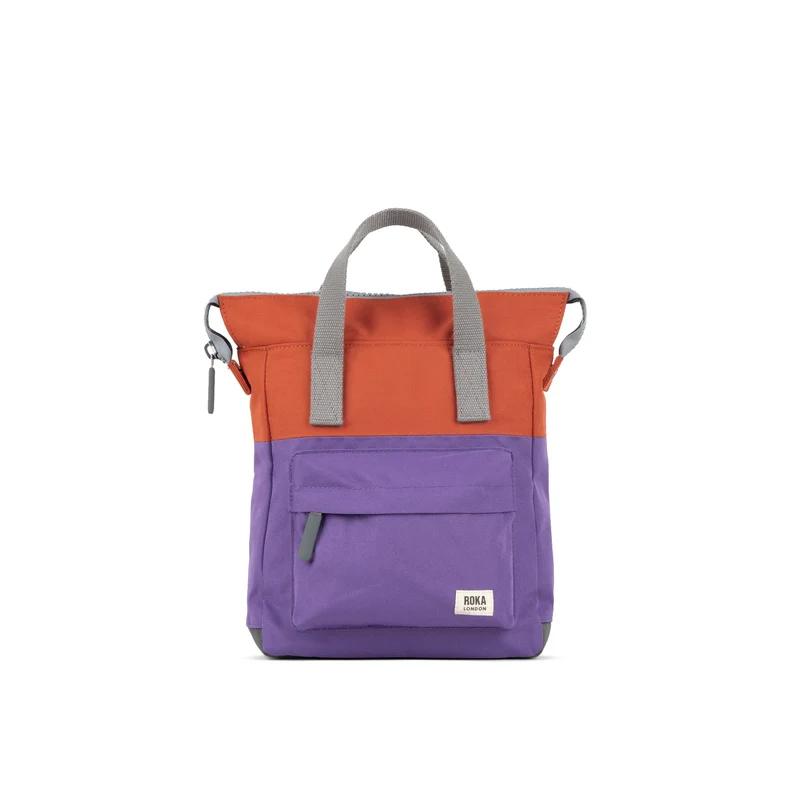 ROKA Kreativer Abfall Bantry B Imperial Purple/Rooibos Kleine Tasche aus recyceltem Canvas