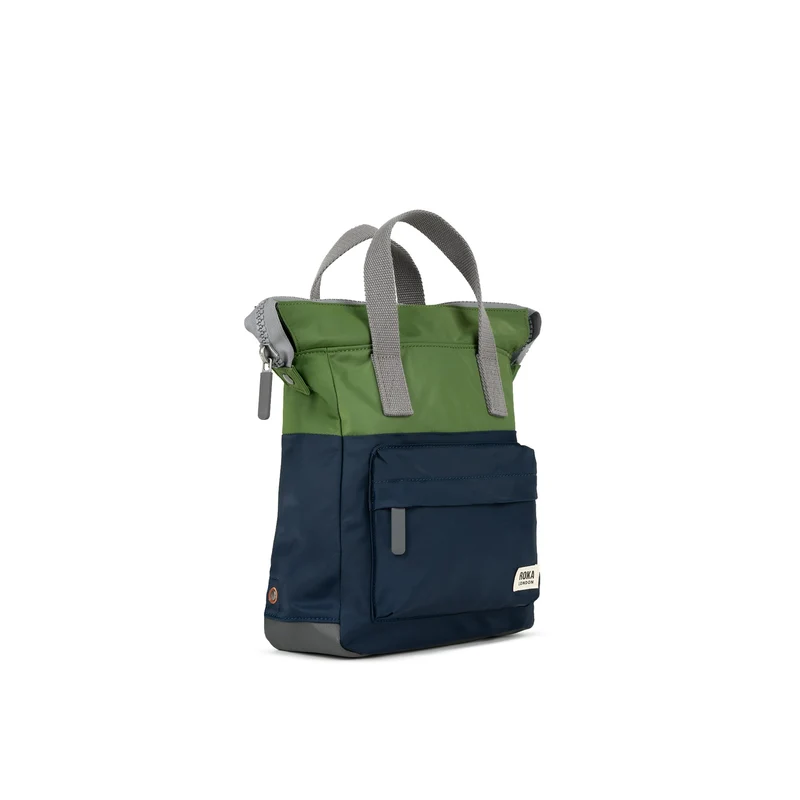 ROKA Kreativer Abfall Bantry B Midnight/Avocado Kleine Tasche aus recyceltem Nylon