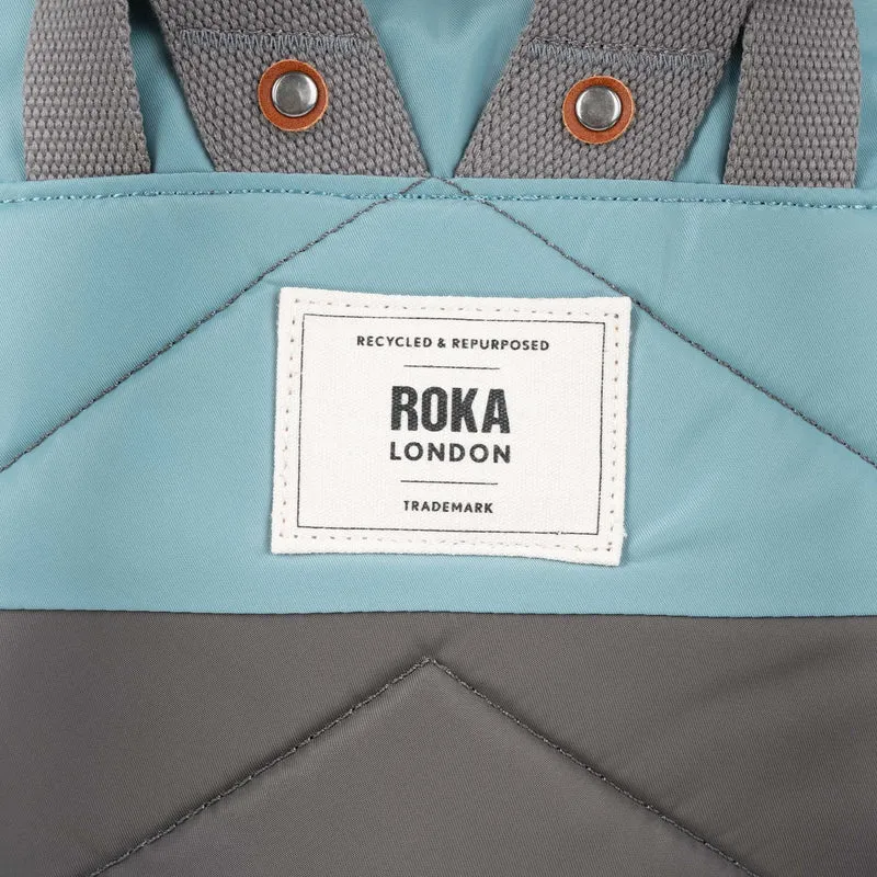 ROKA Kreativer Abfall Canfield B Graphit/Spearmint Medium Recycling-Nylonbeutel