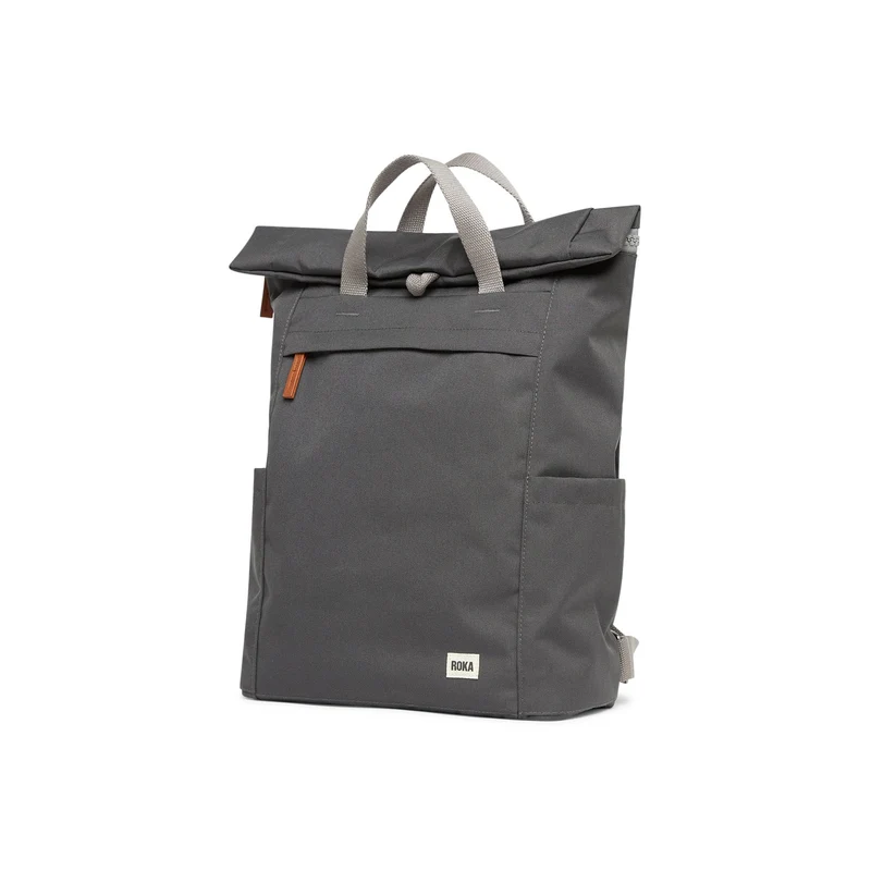 ROKA Finchley Eine große Tasche aus recyceltem Canvas mit Kohlenstoffanteil