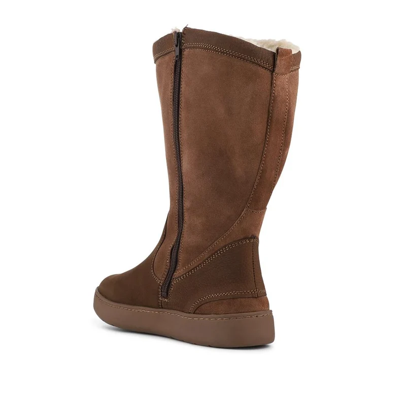 EasyFit Extra Wide Warm Leather Boots - MARGERET / 328 228 - Brown