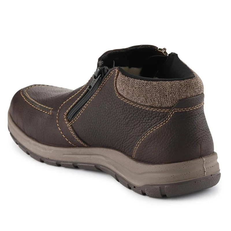 Casual Leather Boots - RKR40513 / 325 910 - Dark Brown
