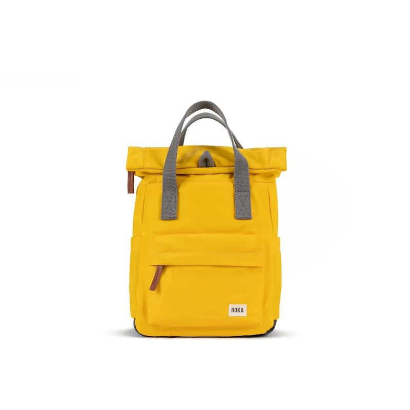 ROKA Canfield B Aspen Yellow Kleine Tasche aus recyceltem Nylon
