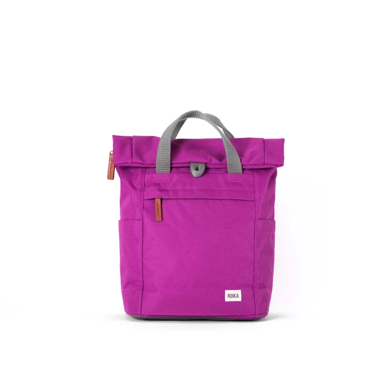 ROKA Finchley Eine kleine Tasche aus recyceltem Canvas von Violett