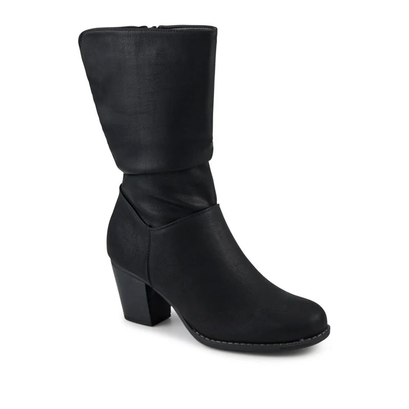 Block Heel Long Boots - SANYI42025 / 328 483 - Black
