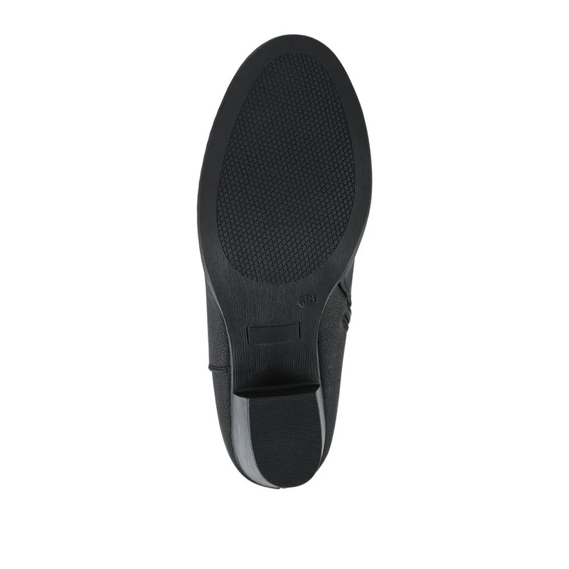 Block Heel Long Boots - SANYI42025 / 328 483 - Black