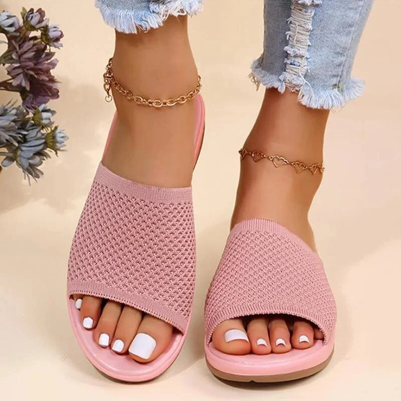 Bequeme Slide-Sandalen Damen