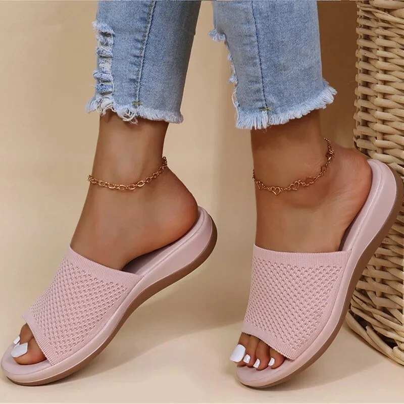 Bequeme Slide-Sandalen Damen