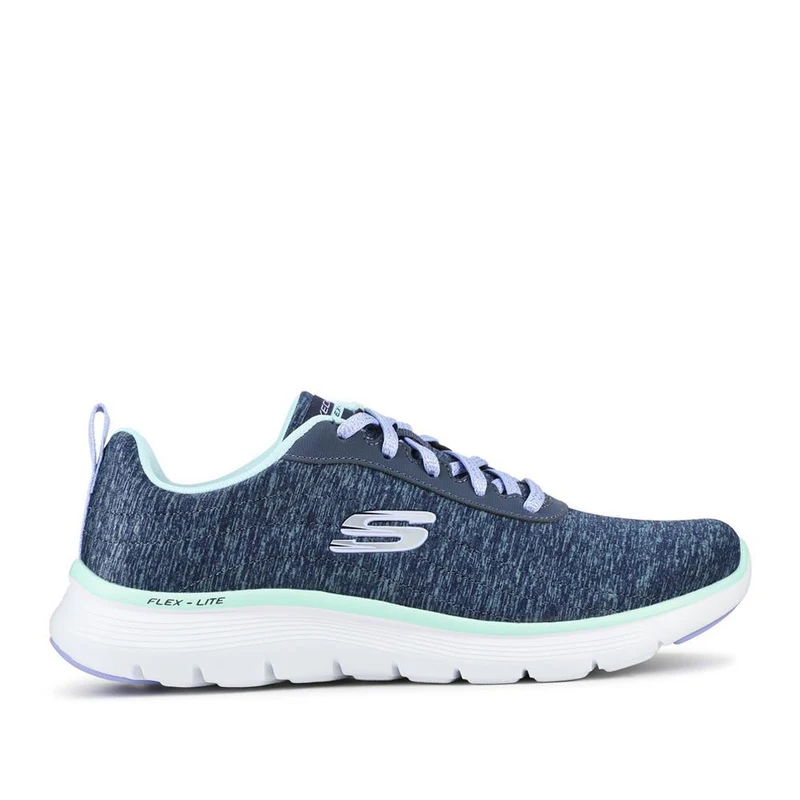 FLEX APPEAL Wide Fit Lace Up Trainers - SKE42026 / 327 756 - Navy