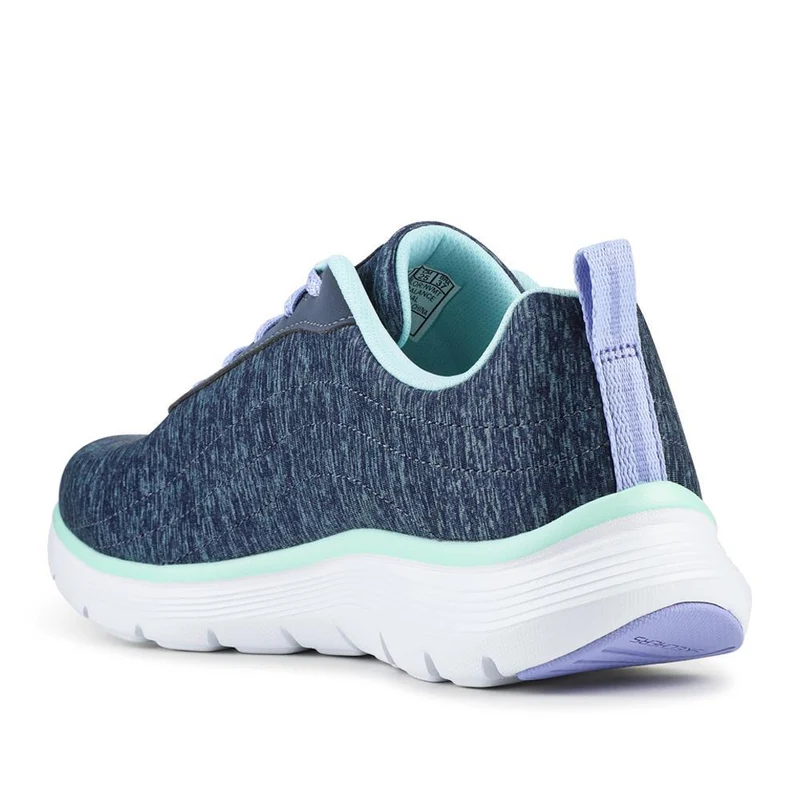 FLEX APPEAL Wide Fit Lace Up Trainers - SKE42026 / 327 756 - Navy