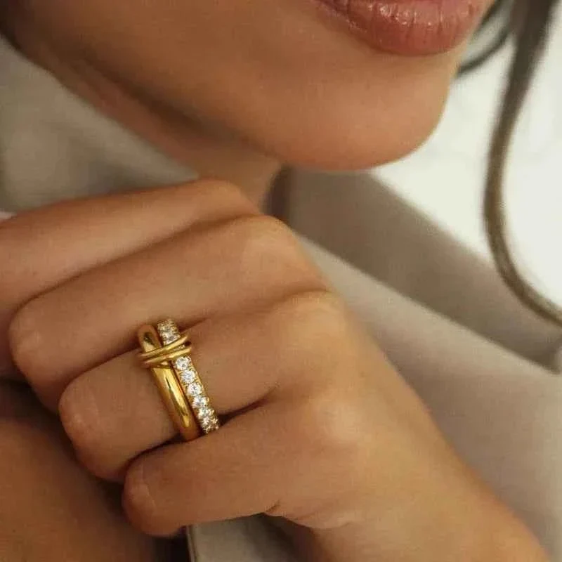 Doppelring Gold